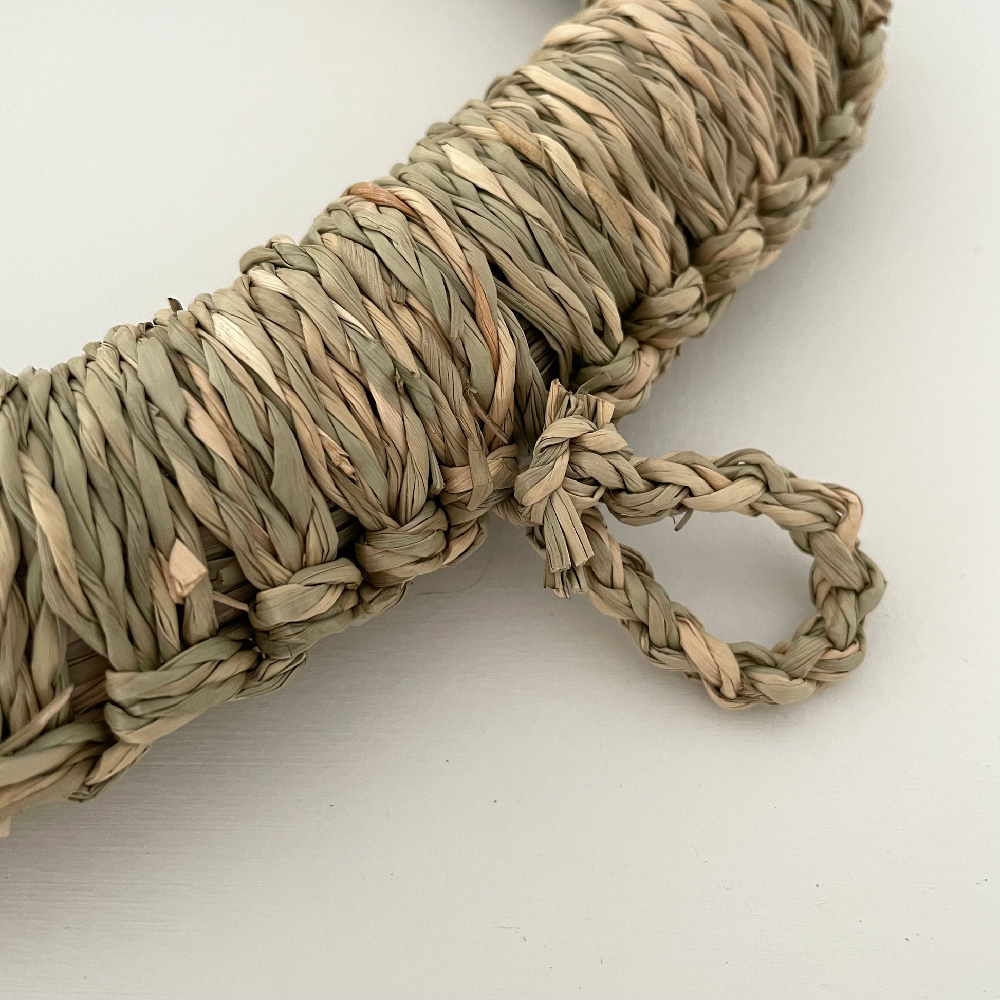 square natural rush grass pot stand trivet