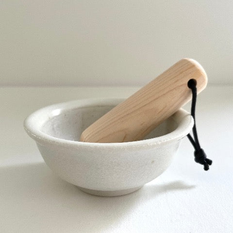 3.25 inch neutral white round Japanese mortar