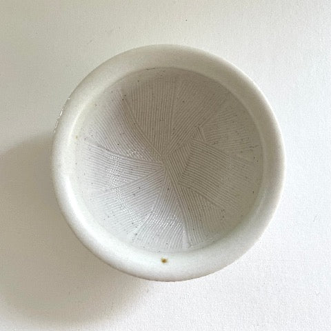 3.25" tiny round ceramic Japanese mortar
