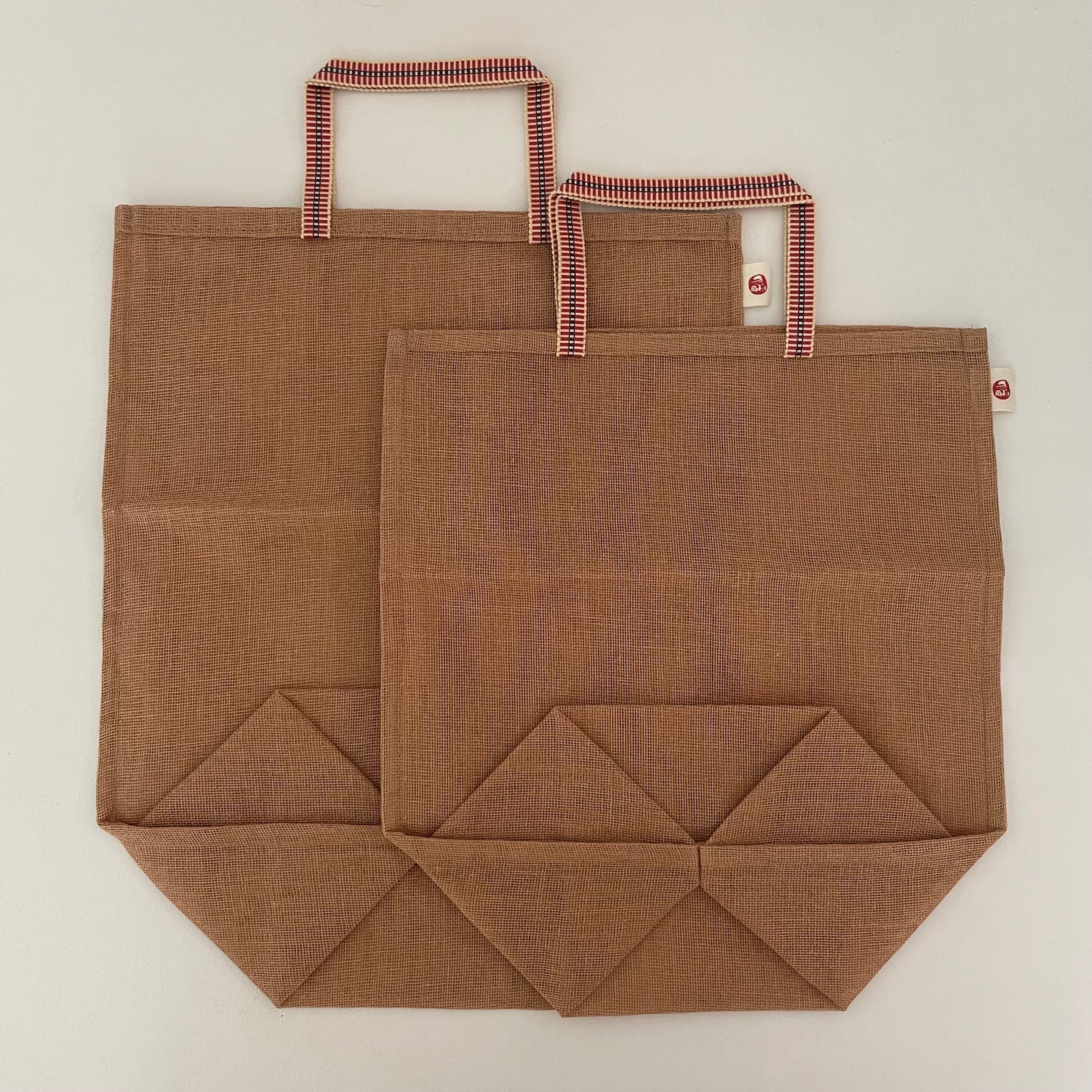 100% cotton net produce bags with handle - extra-large