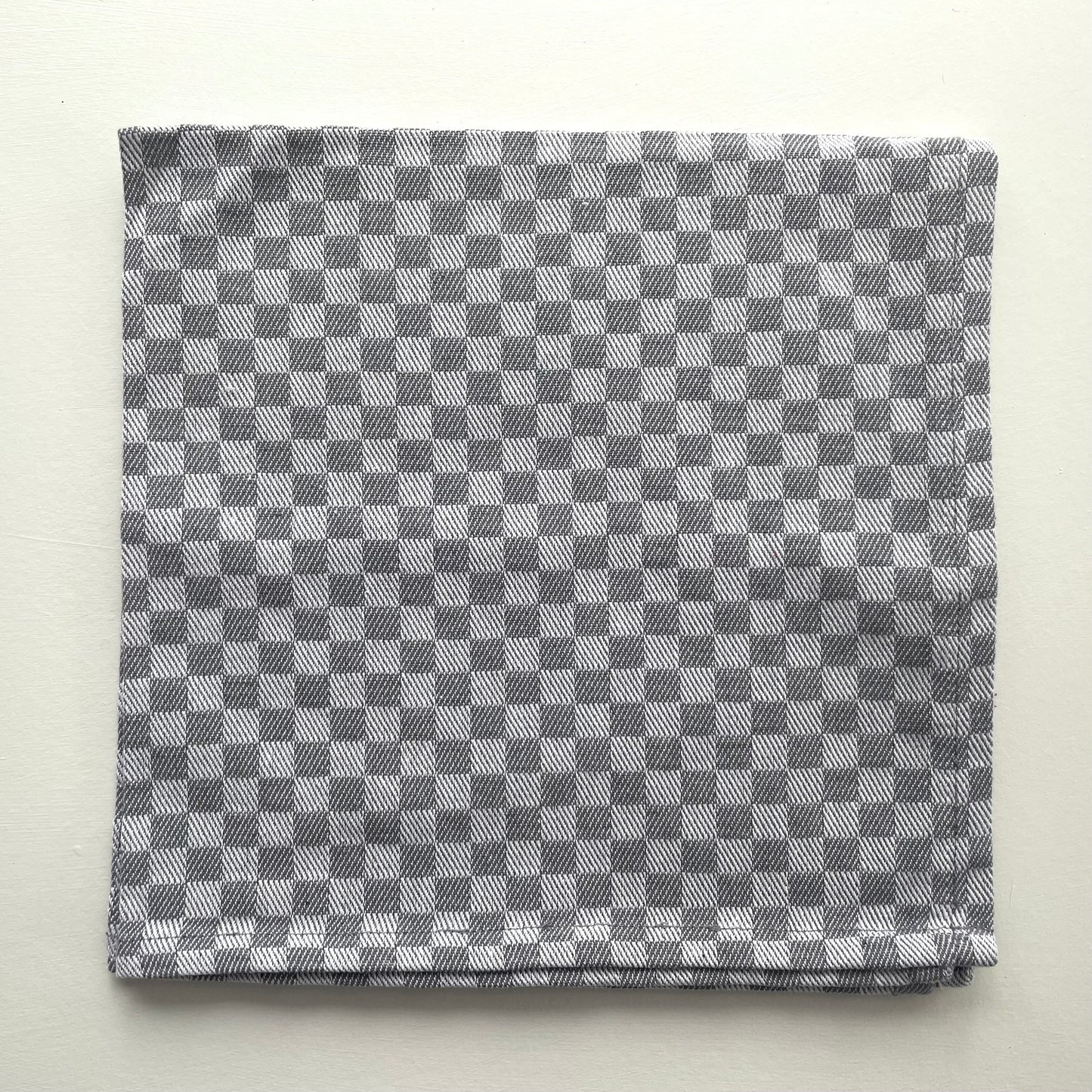 20 inch square handwoven check 100% cotton napkins - set of 4