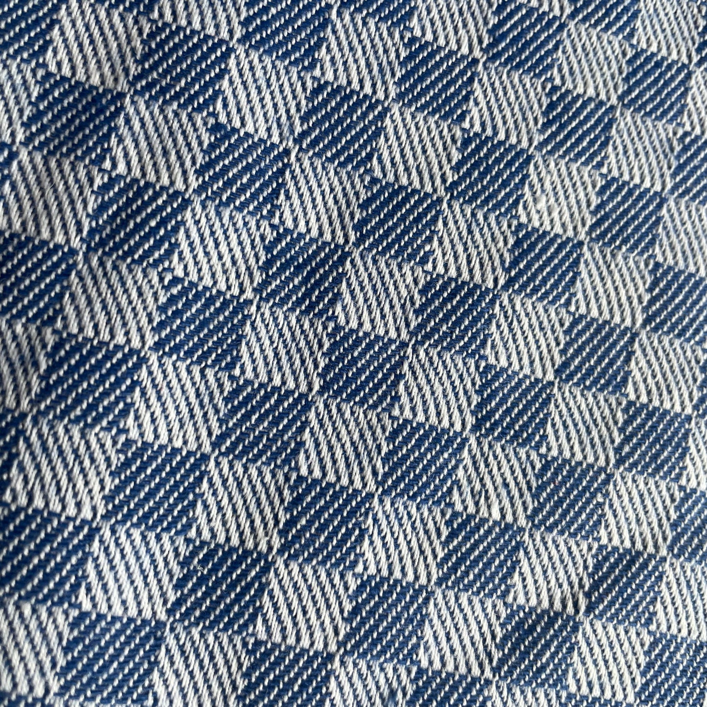 20 inch square handwoven check 100% cotton napkins - set of 4