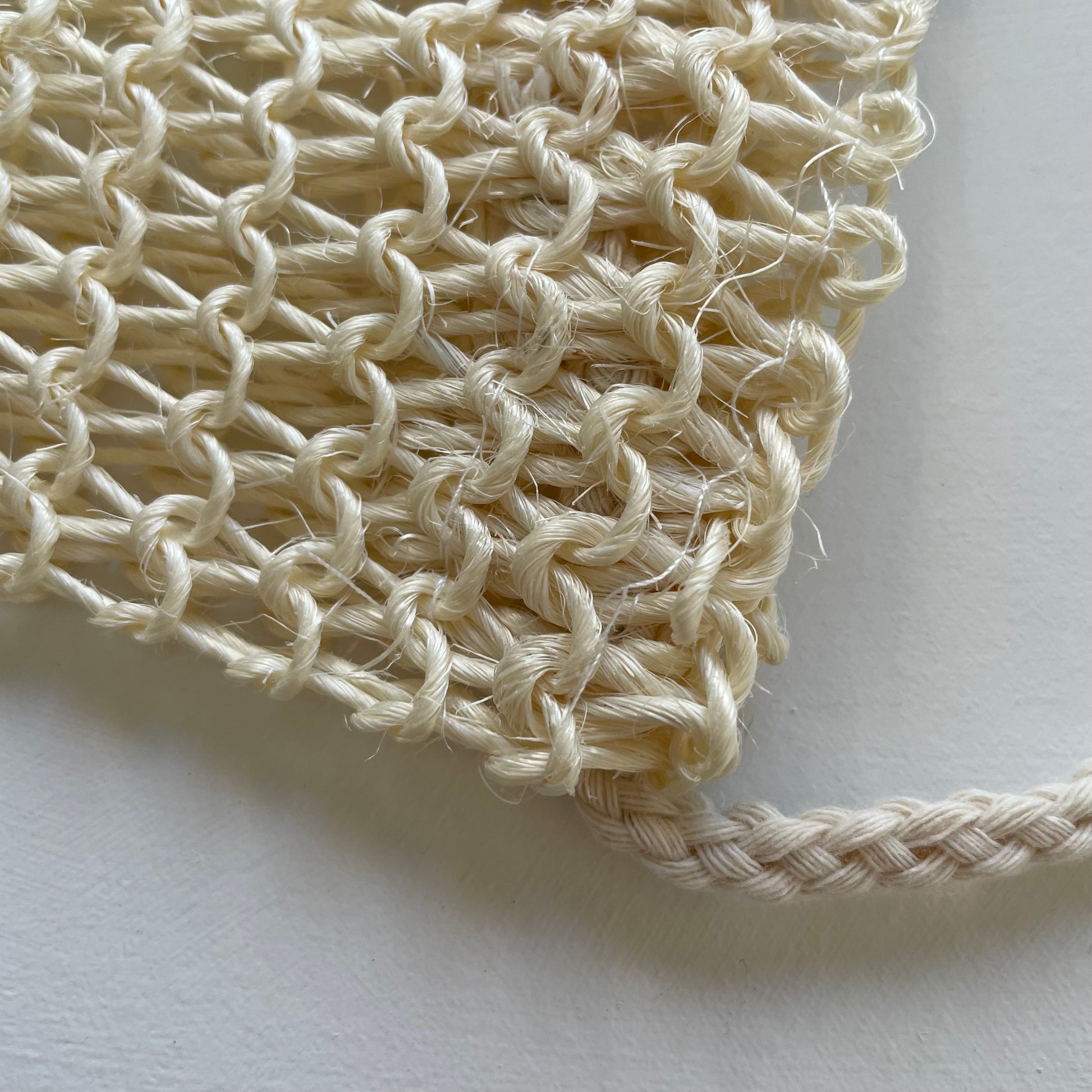 sisal exfoliating back scrubber strap