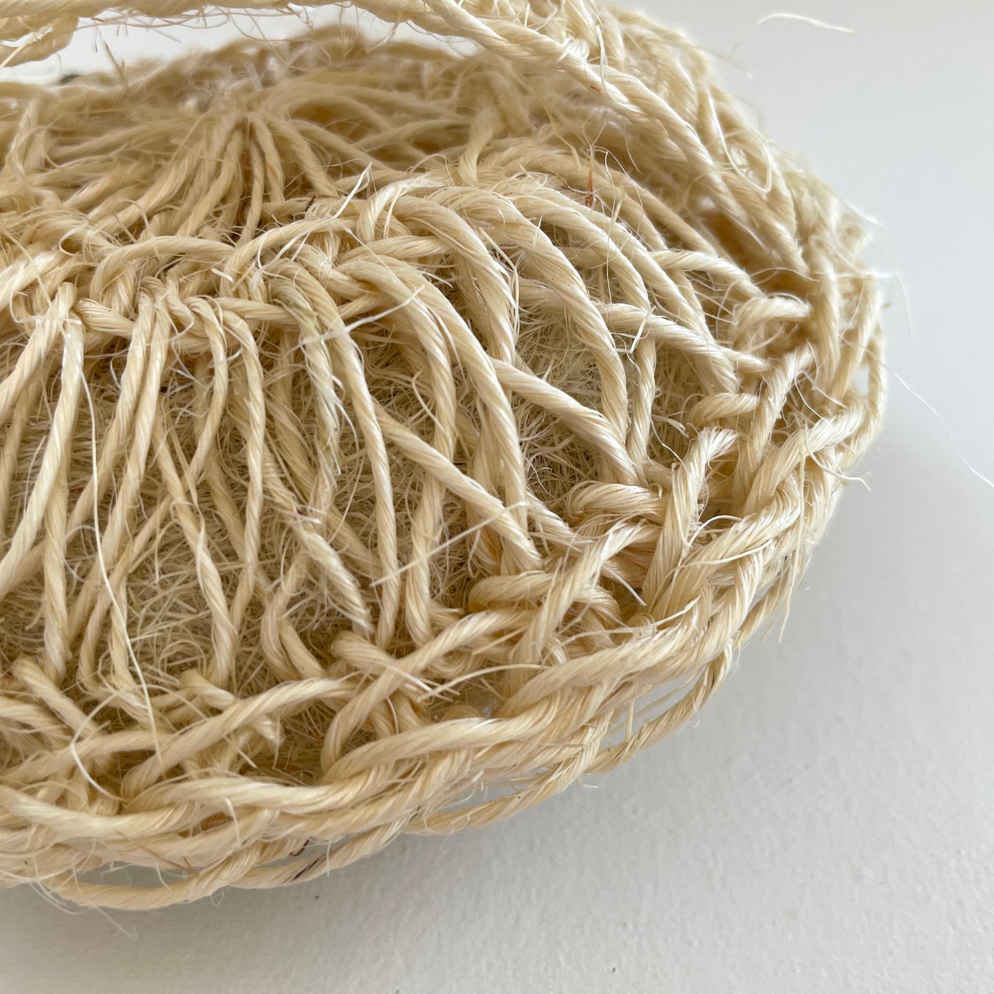 sisal 4 inch 5 inch round ball scrubber sponge with handle