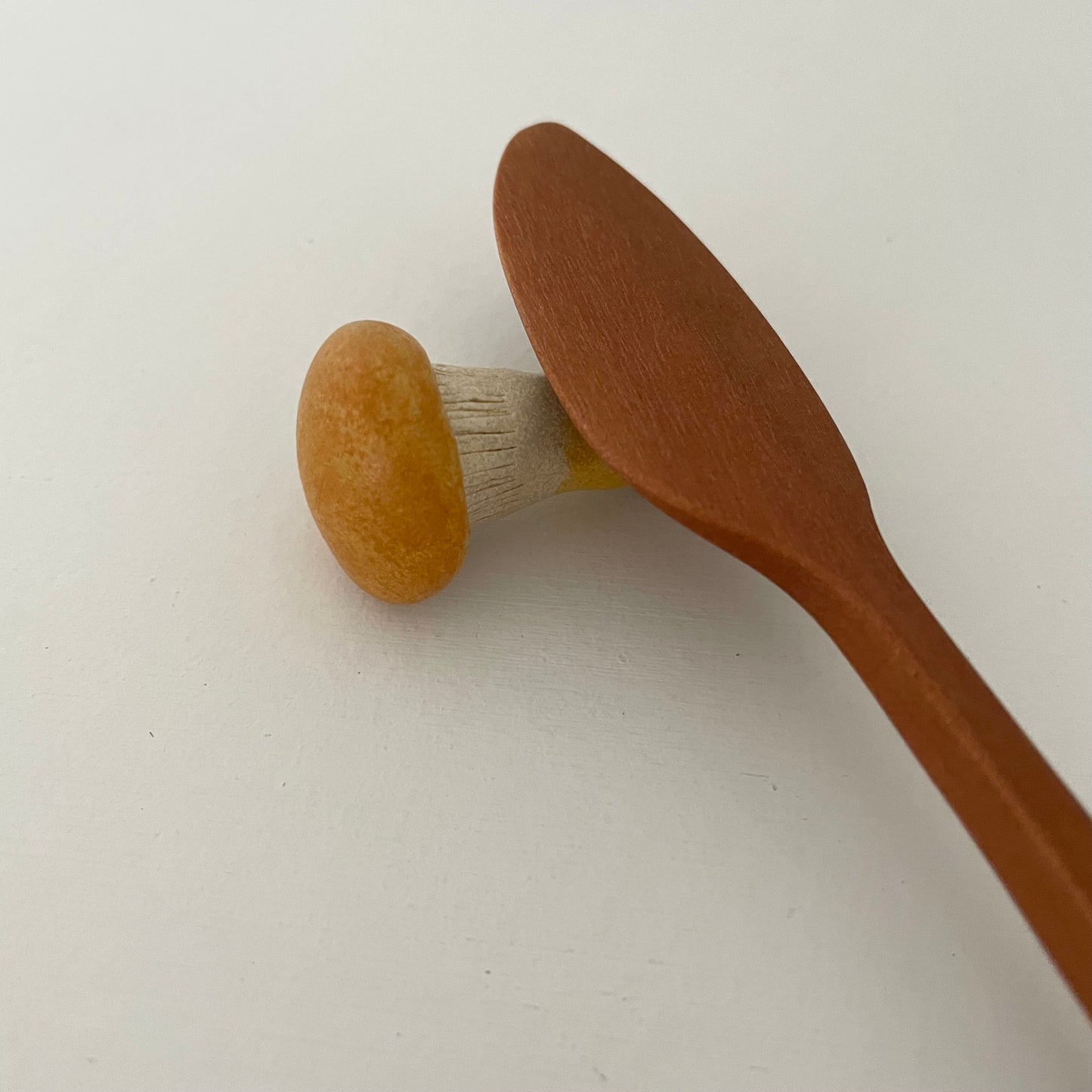 handmade ceramic mushroom chopstick knife or utensil rest