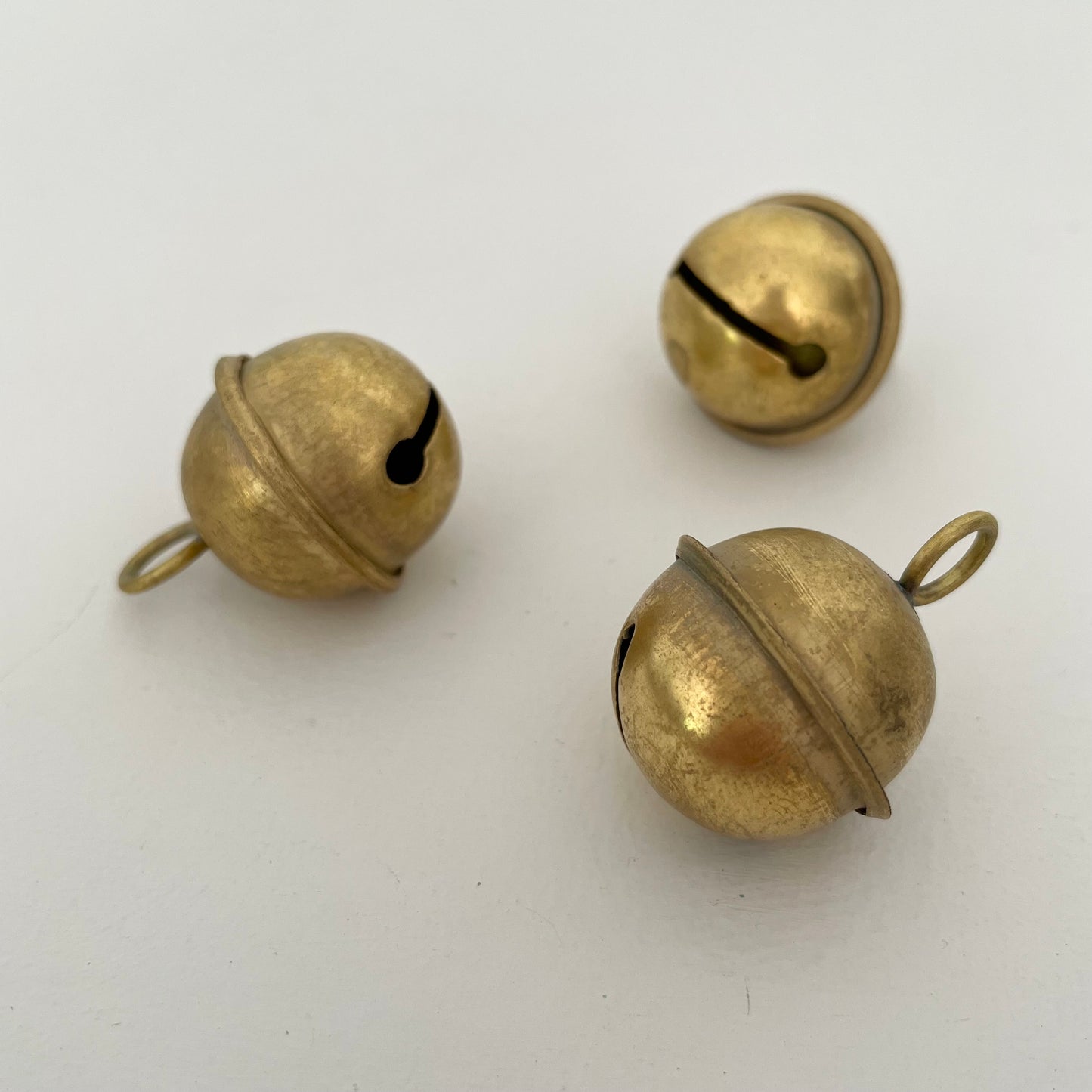 1 1/4" small brass jingle sleigh bells made in India