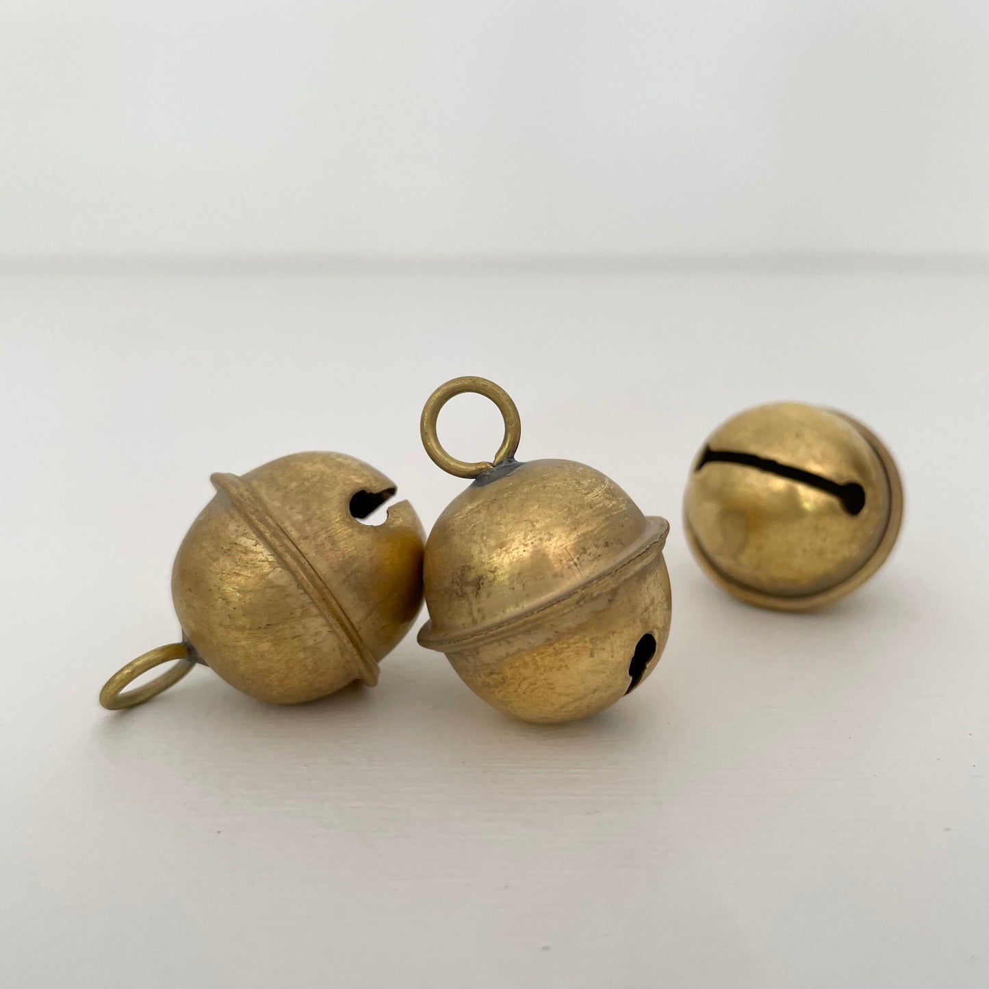 1 1/4" small brass jingle sleigh bells made in India