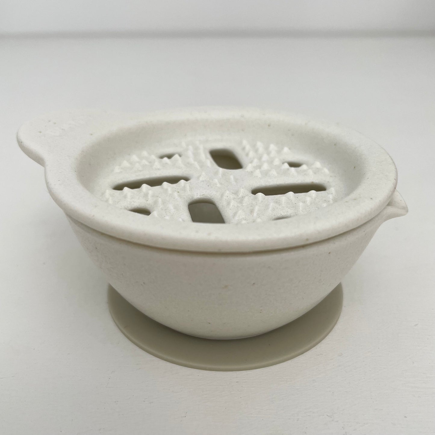 white porcelain ceramic Japanese vegetable grater