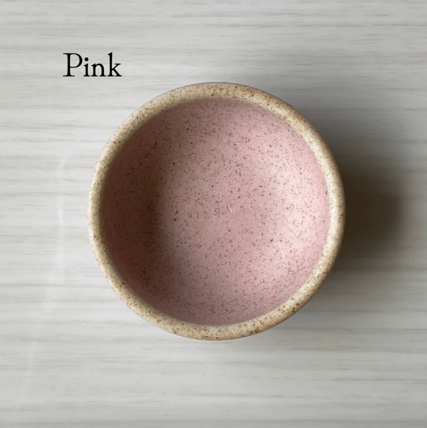 matte pink 2" itty bitty handmade ceramic Japanese condiment bowls or ring dish