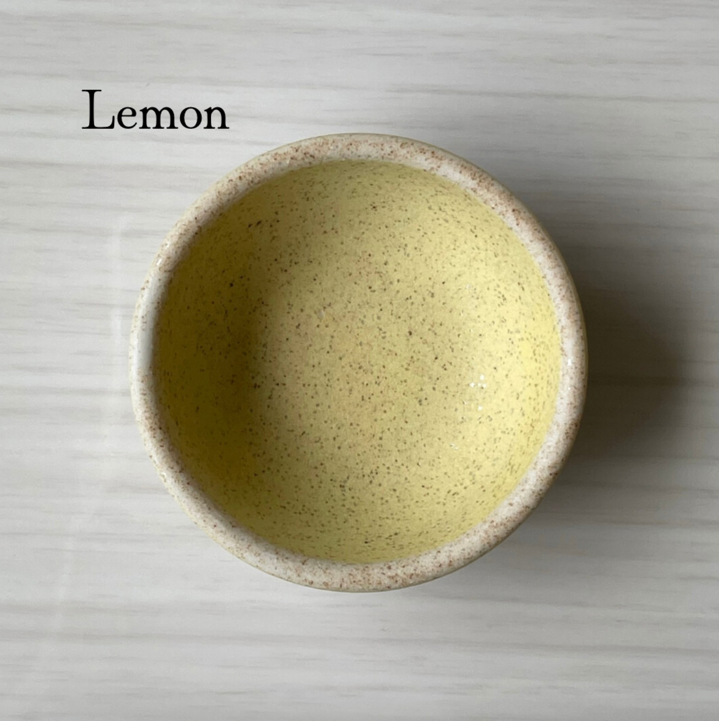 matte yellow 2" itty bitty handmade ceramic Japanese condiment bowls or ring dish