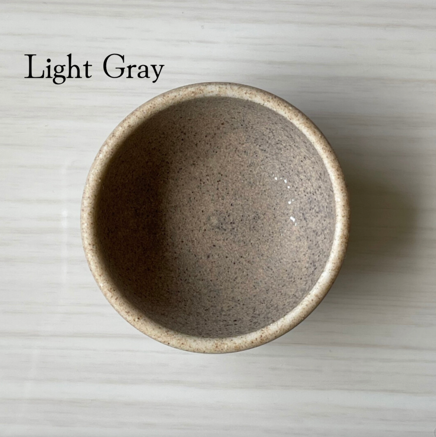 matte light gray 2" itty bitty handmade ceramic Japanese condiment bowls or ring dish