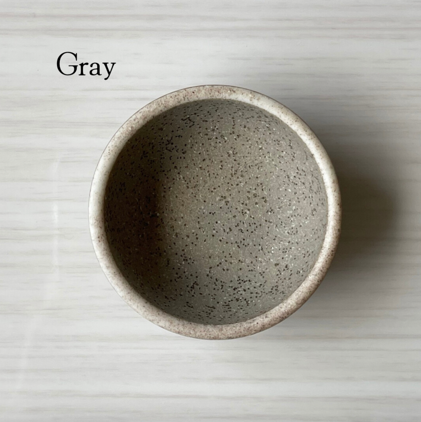 matte gray 2" itty bitty handmade ceramic Japanese condiment bowls or ring dish