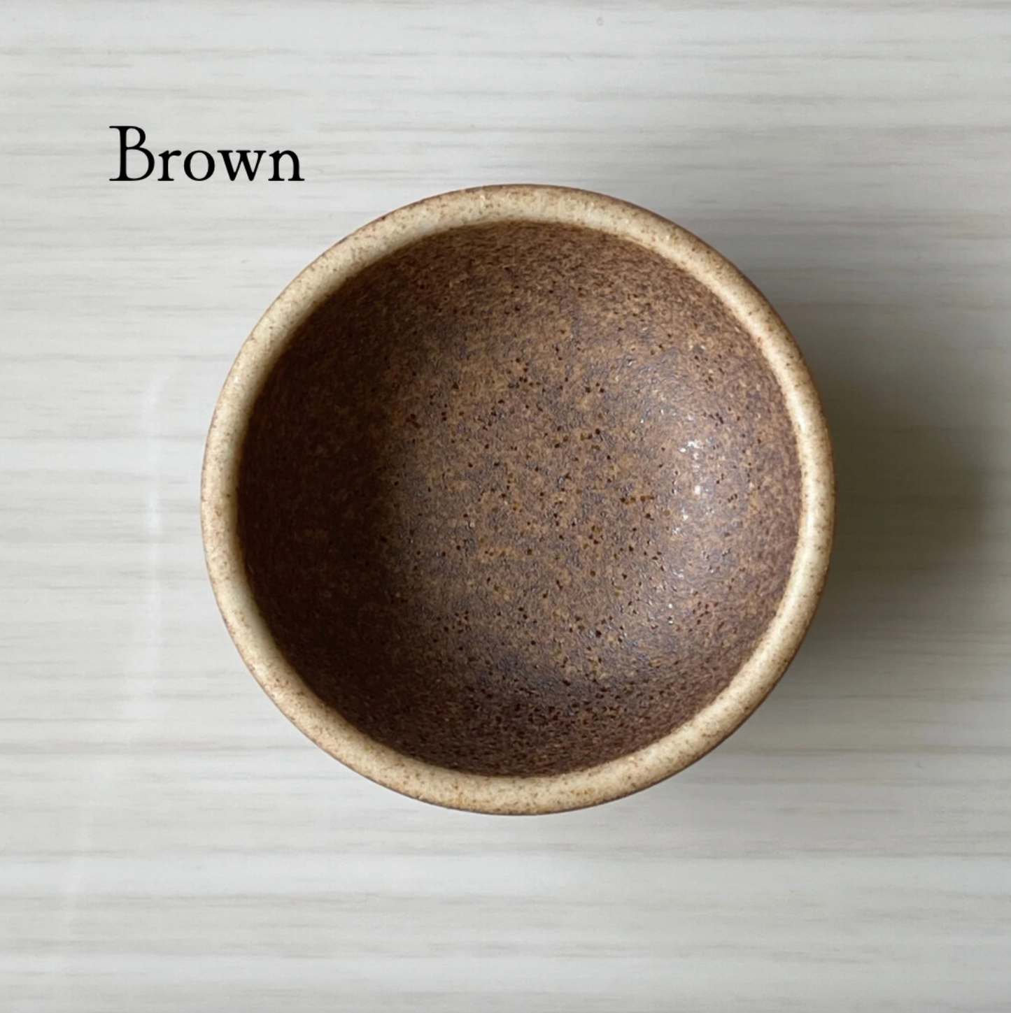 matte brown 2" itty bitty handmade ceramic Japanese condiment bowls or ring dish