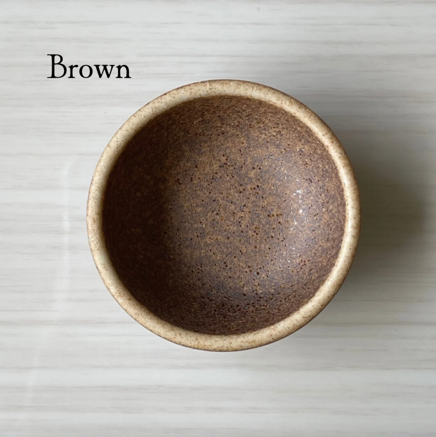 matte brown 2" itty bitty handmade ceramic Japanese condiment bowls or ring dish