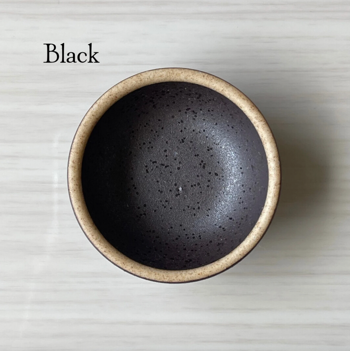 matte black 2" itty bitty handmade ceramic Japanese condiment bowls or ring dish