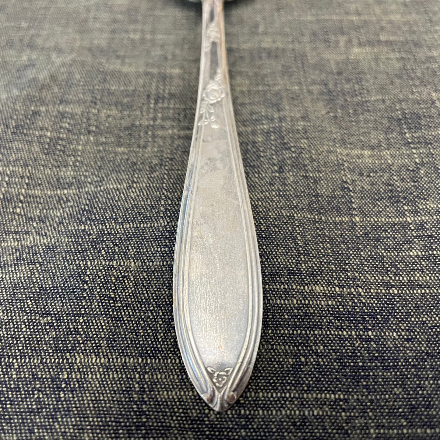 antique silver plate spoon