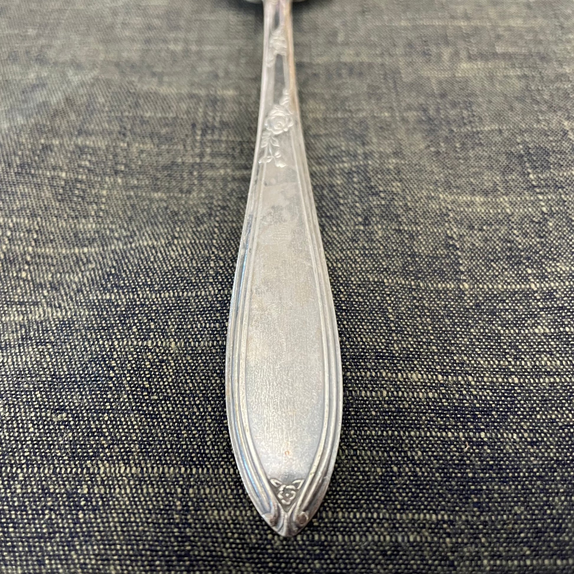 antique silver plate spoon