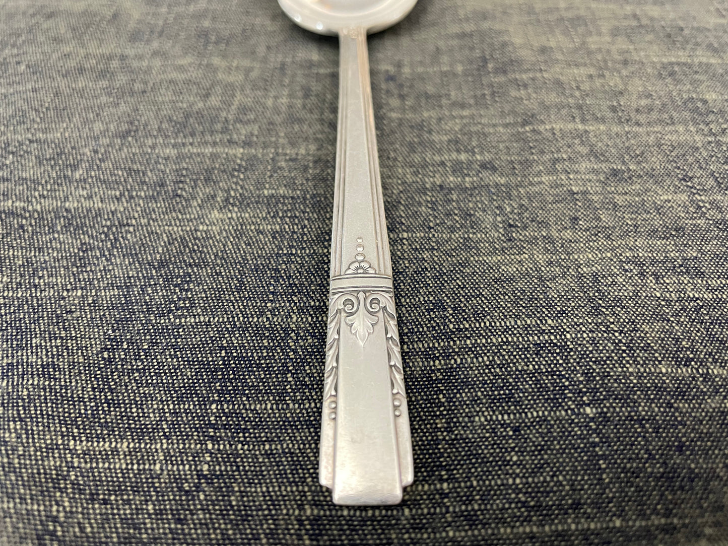 antique silver spoon for serving or prop photography