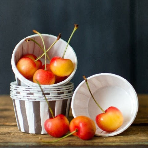 striped nut cup cupcake liners party supplies