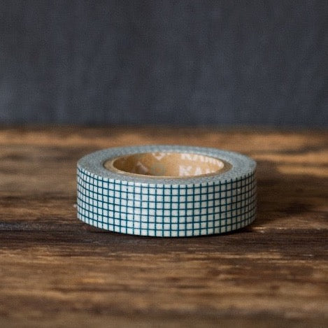 teal graph paper print MT Brand Japanese washi tape roll