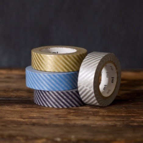 thin stripe airmail patterned masking tape rolls