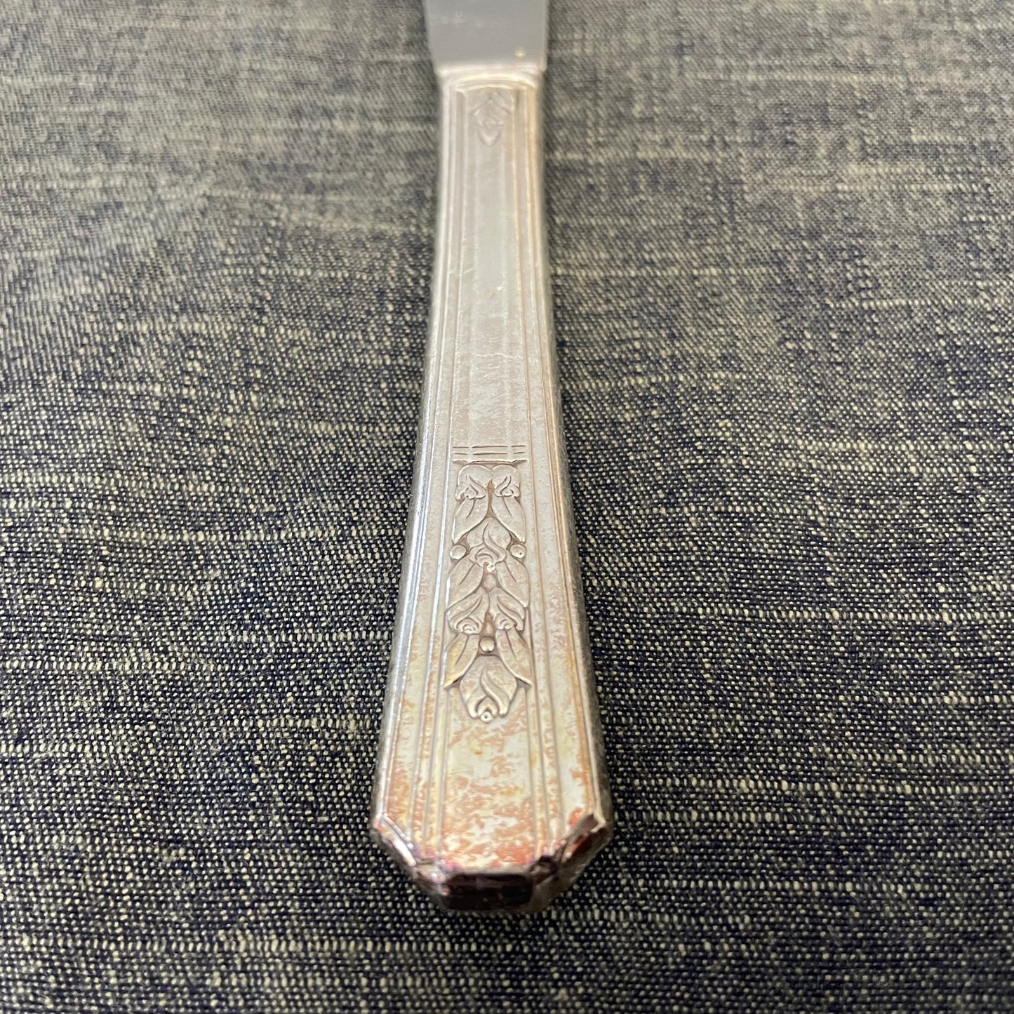 antique silver plate knife