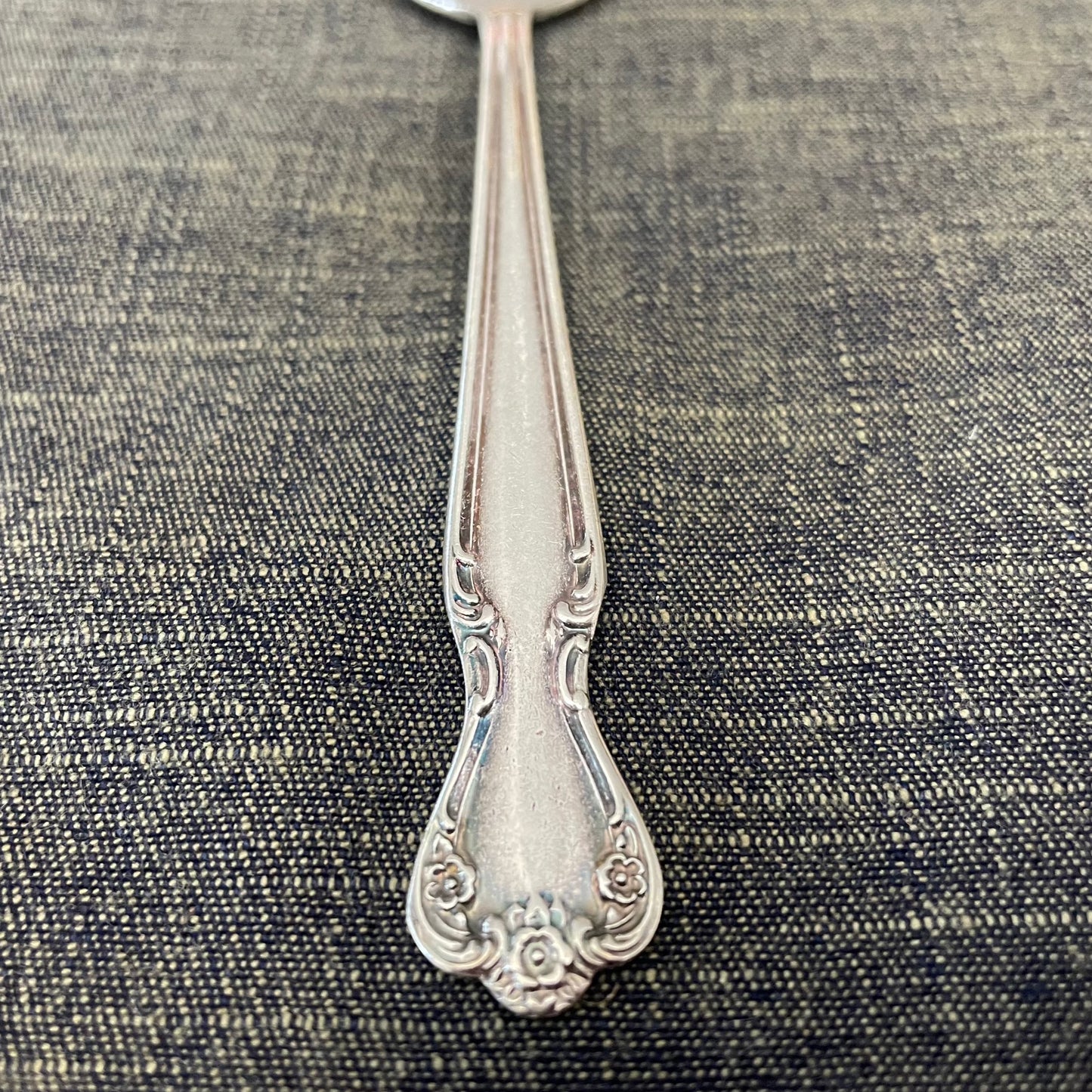 antique silver plate spoon