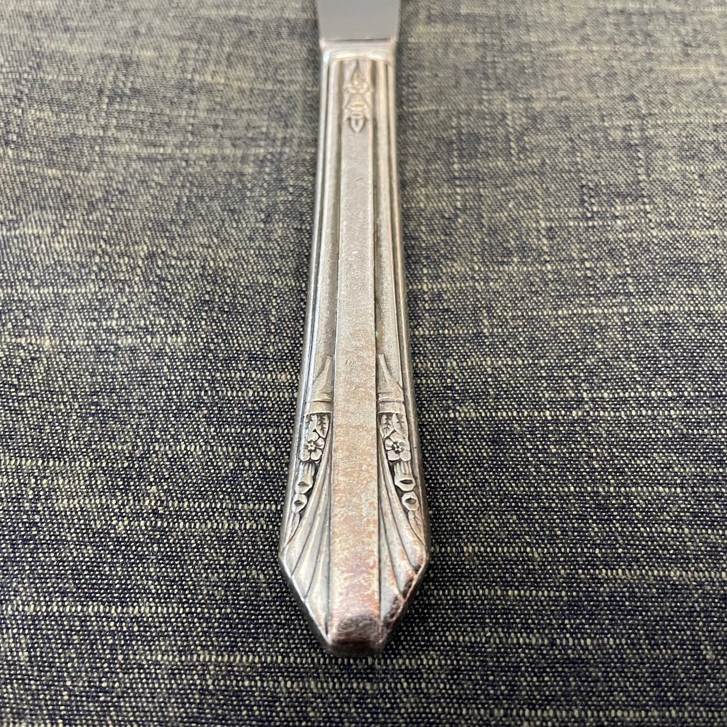 antique silver plate knife
