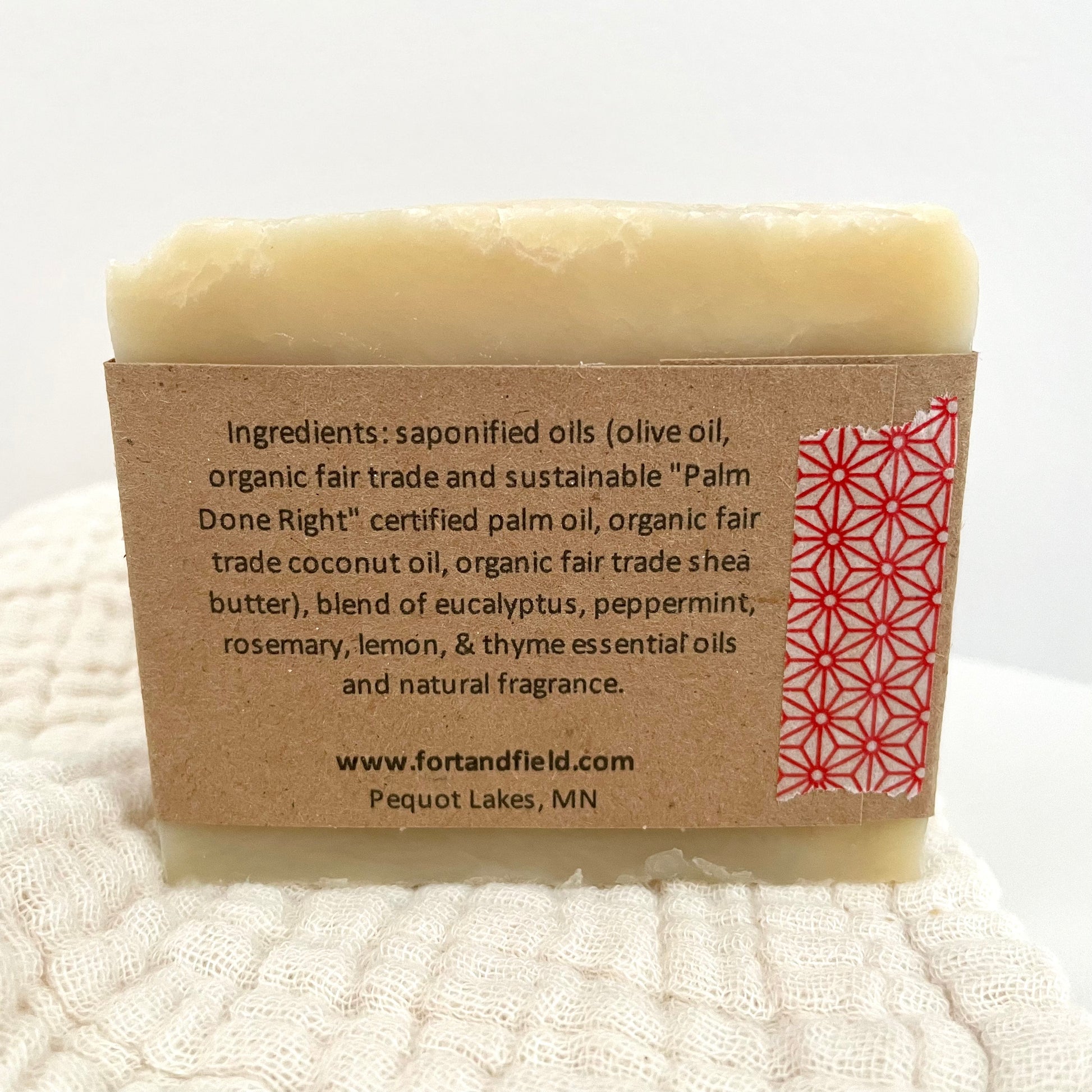 eucalyptus peppermint handmade natural soap bar