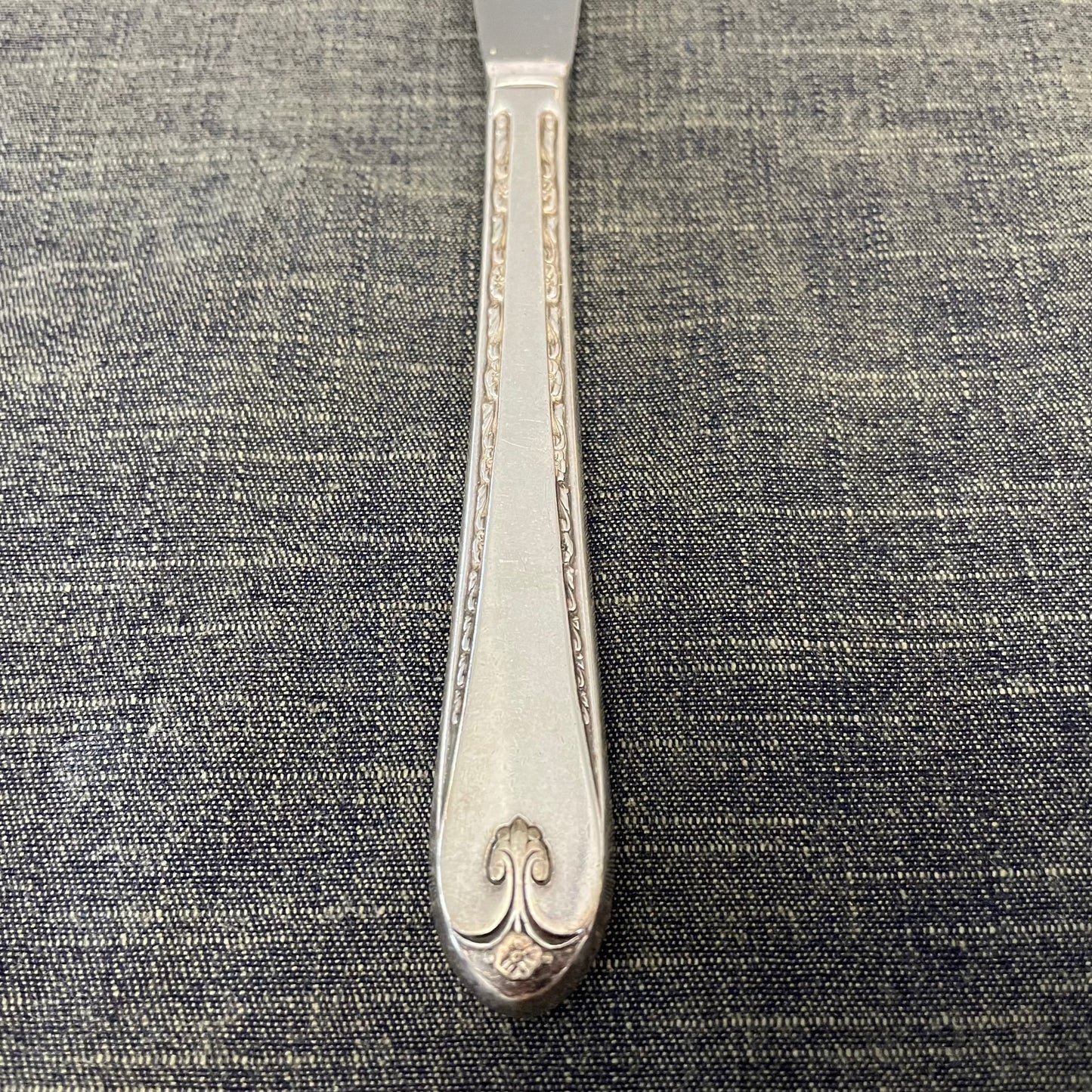 antique silver plate knife