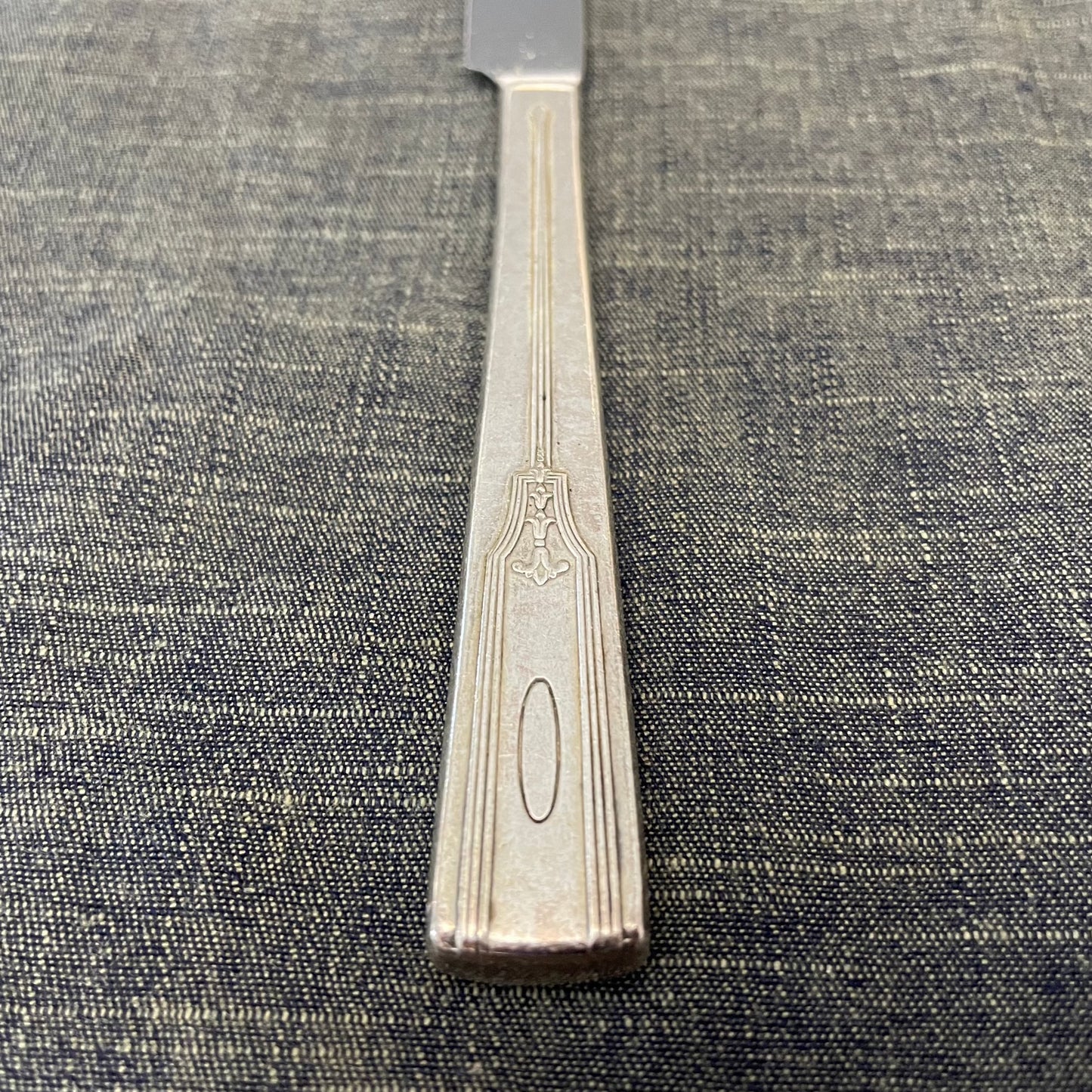 antique silver plate knife