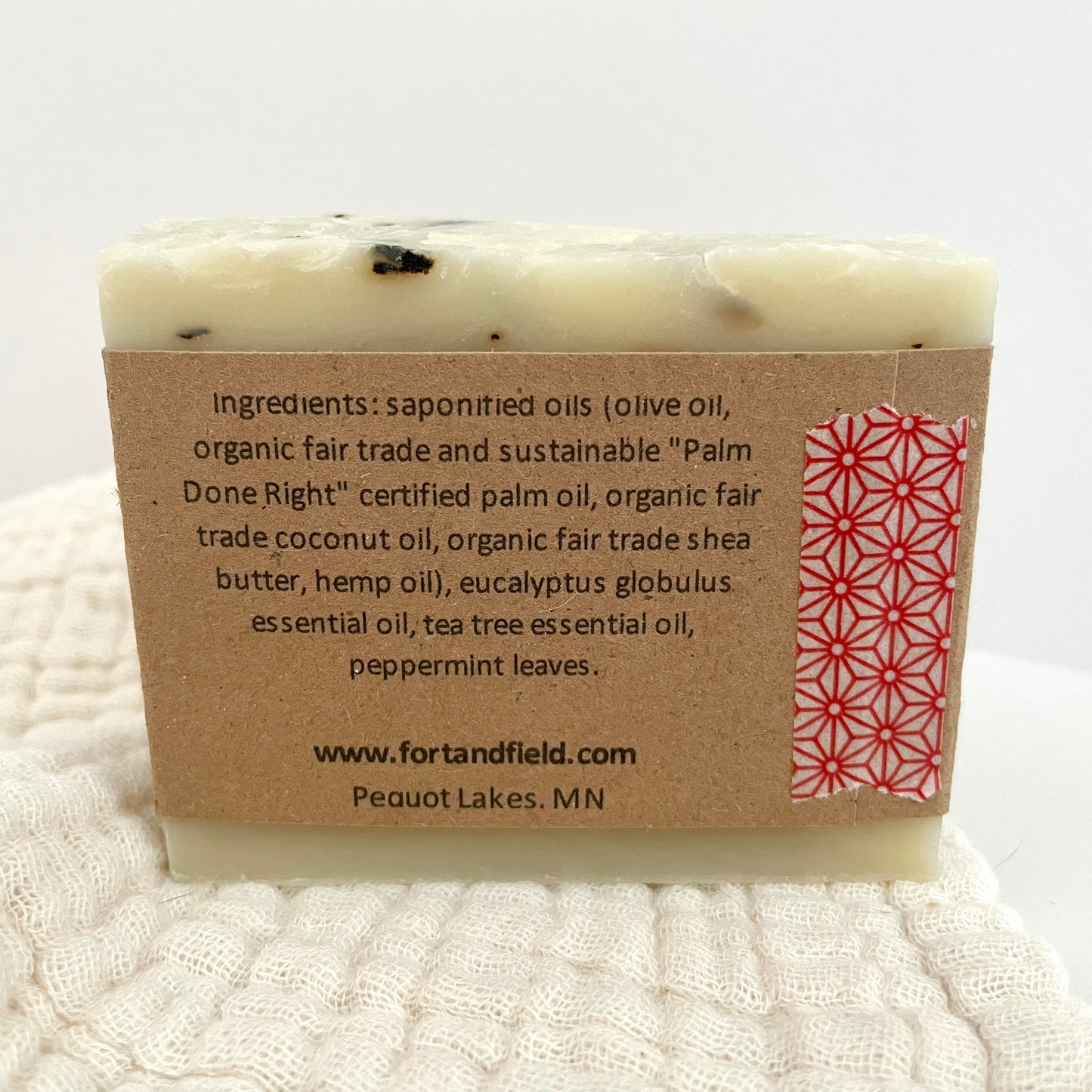handmade eucalyptus hemp tea tree natural soap bar