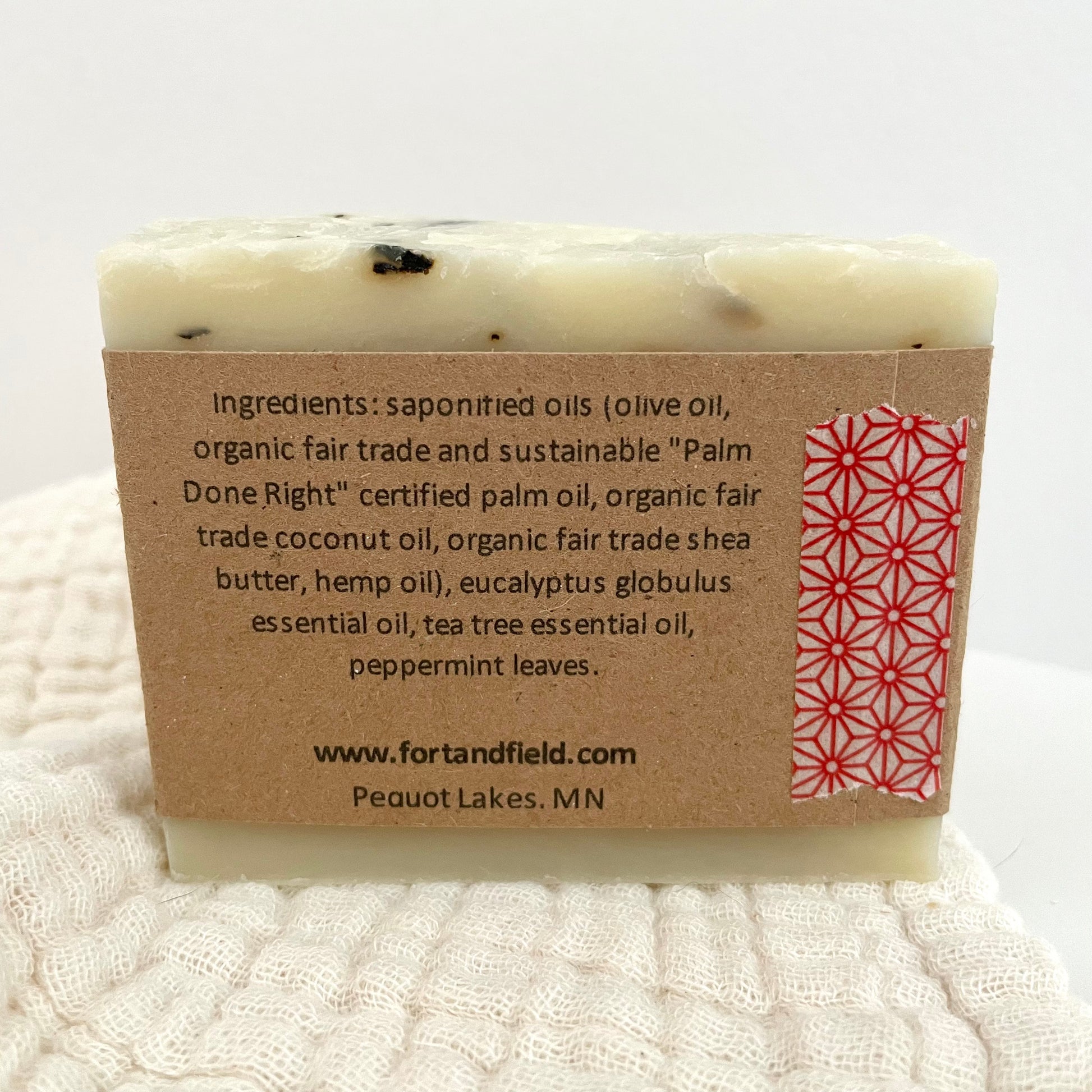 handmade eucalyptus hemp tea tree natural soap bar