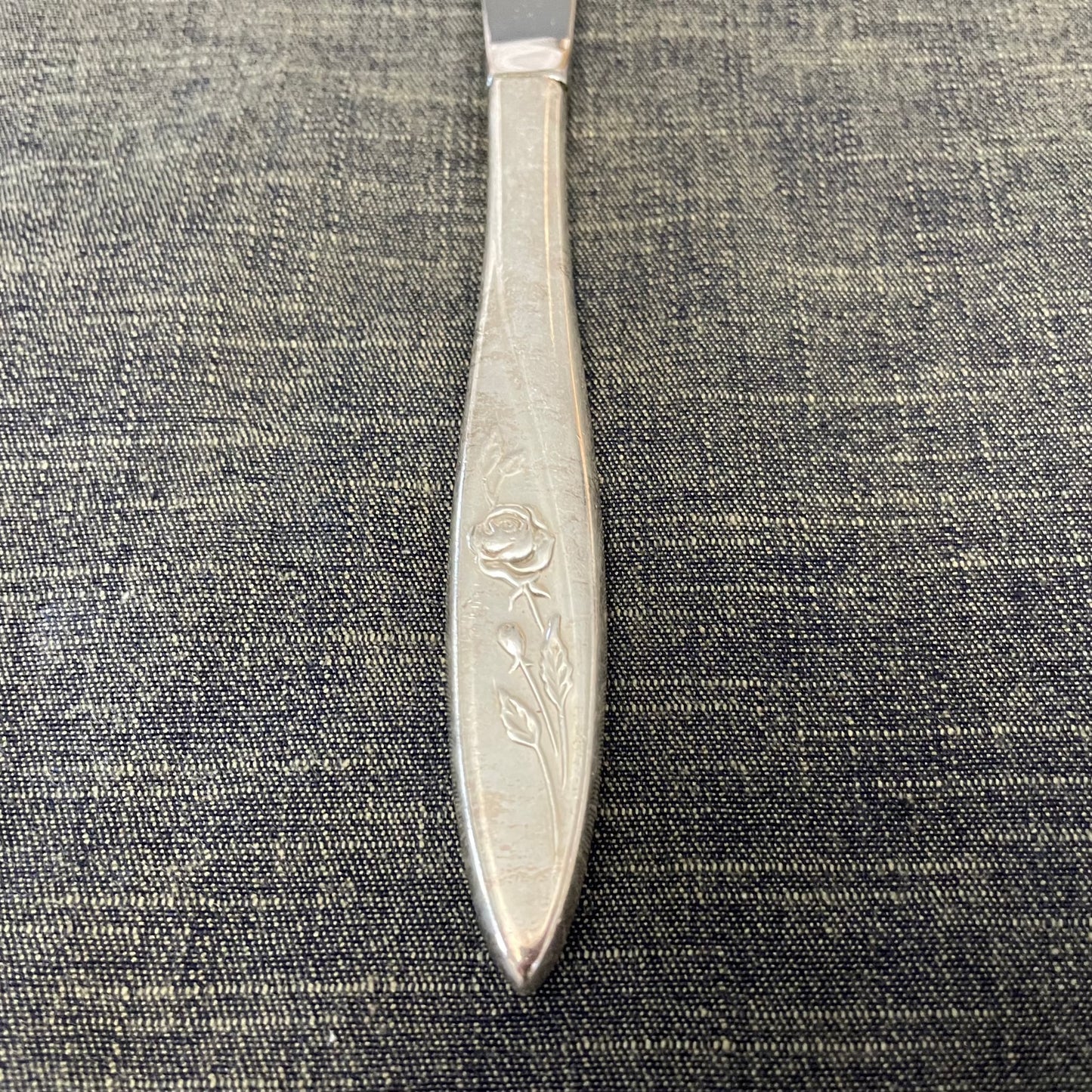 antique silver plate knife