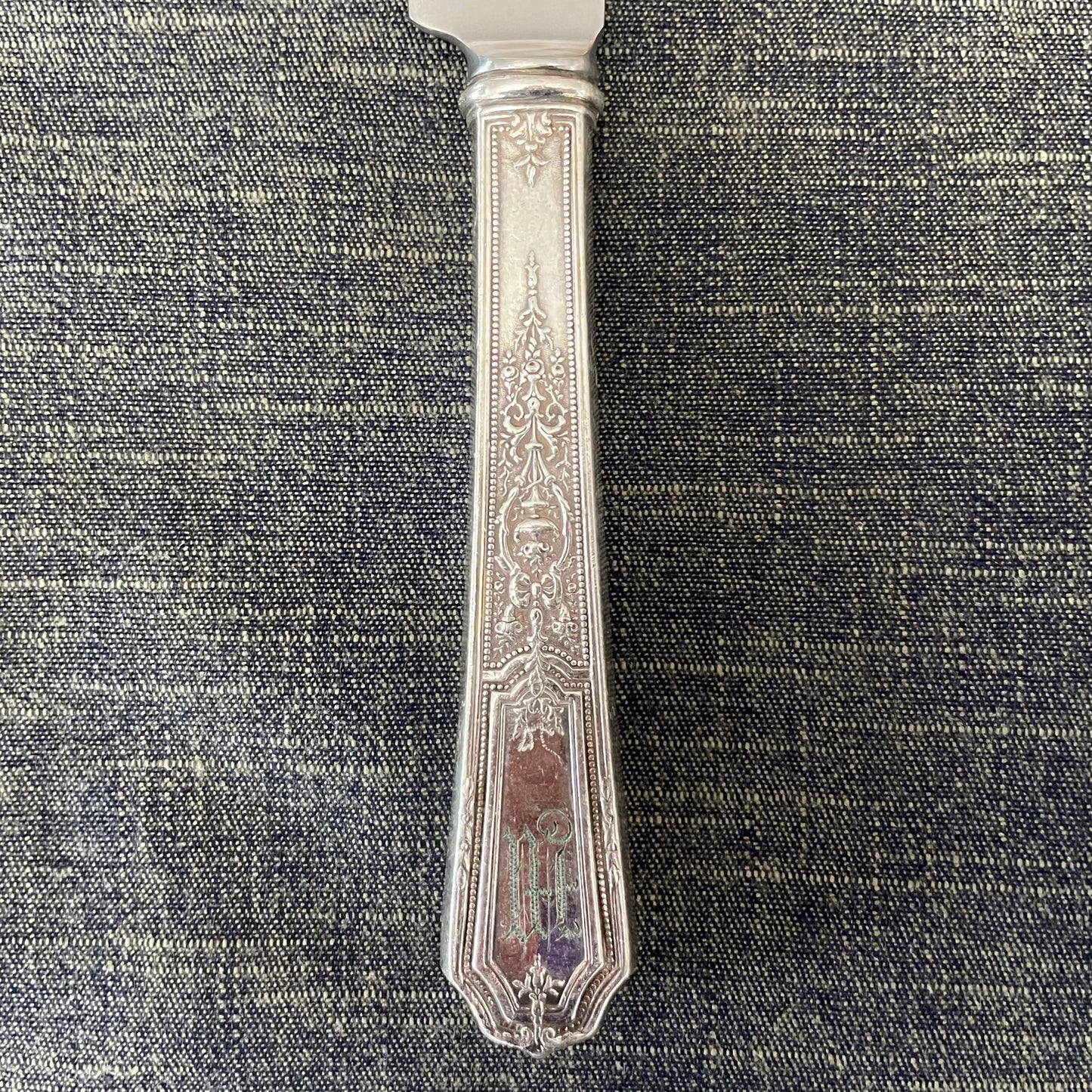antique silver plate knife