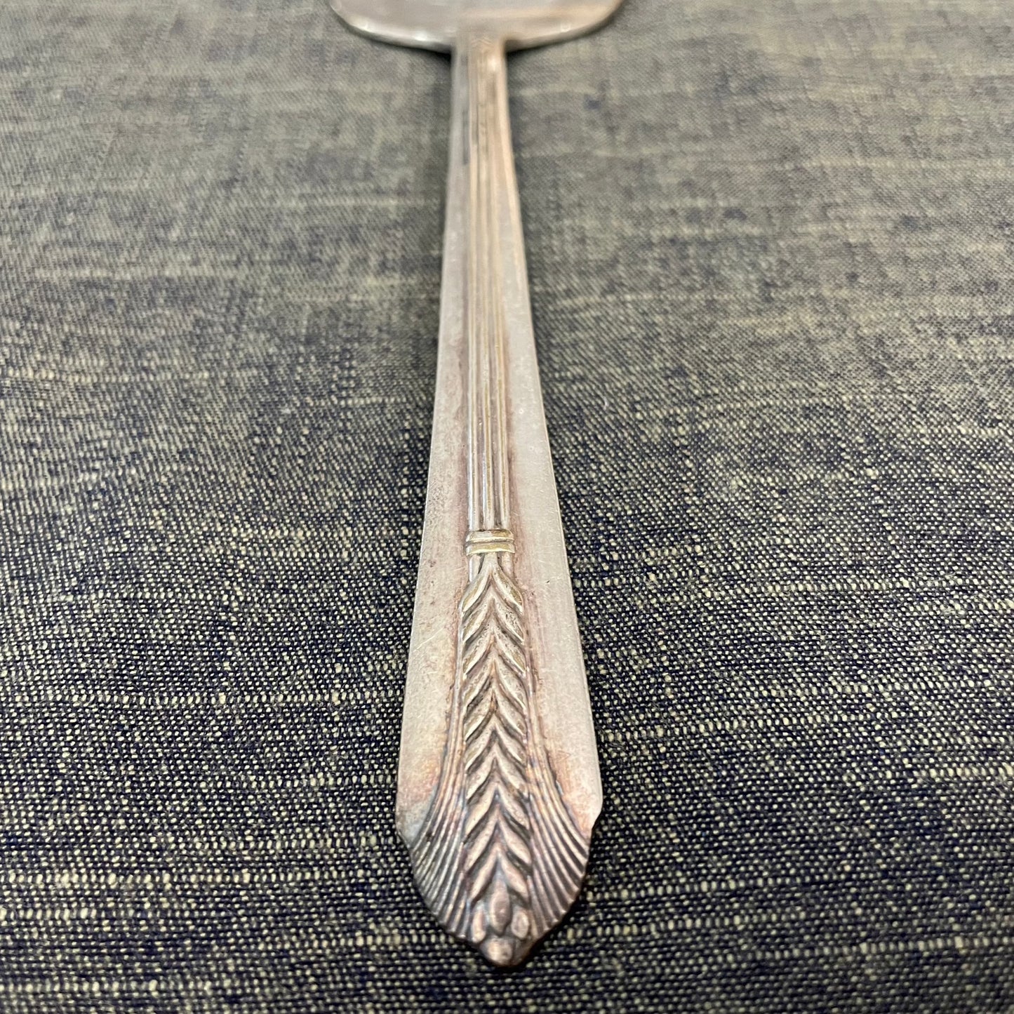 antique silver pie or cake server for serving or prop photography