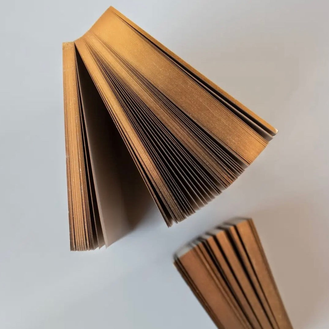 desk note pads - blush w/ gold edge