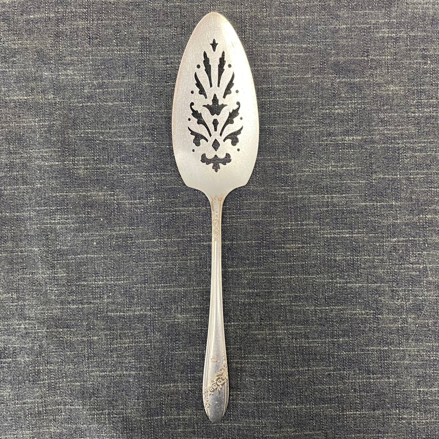 antique silver pie or cake server for serving or prop photography