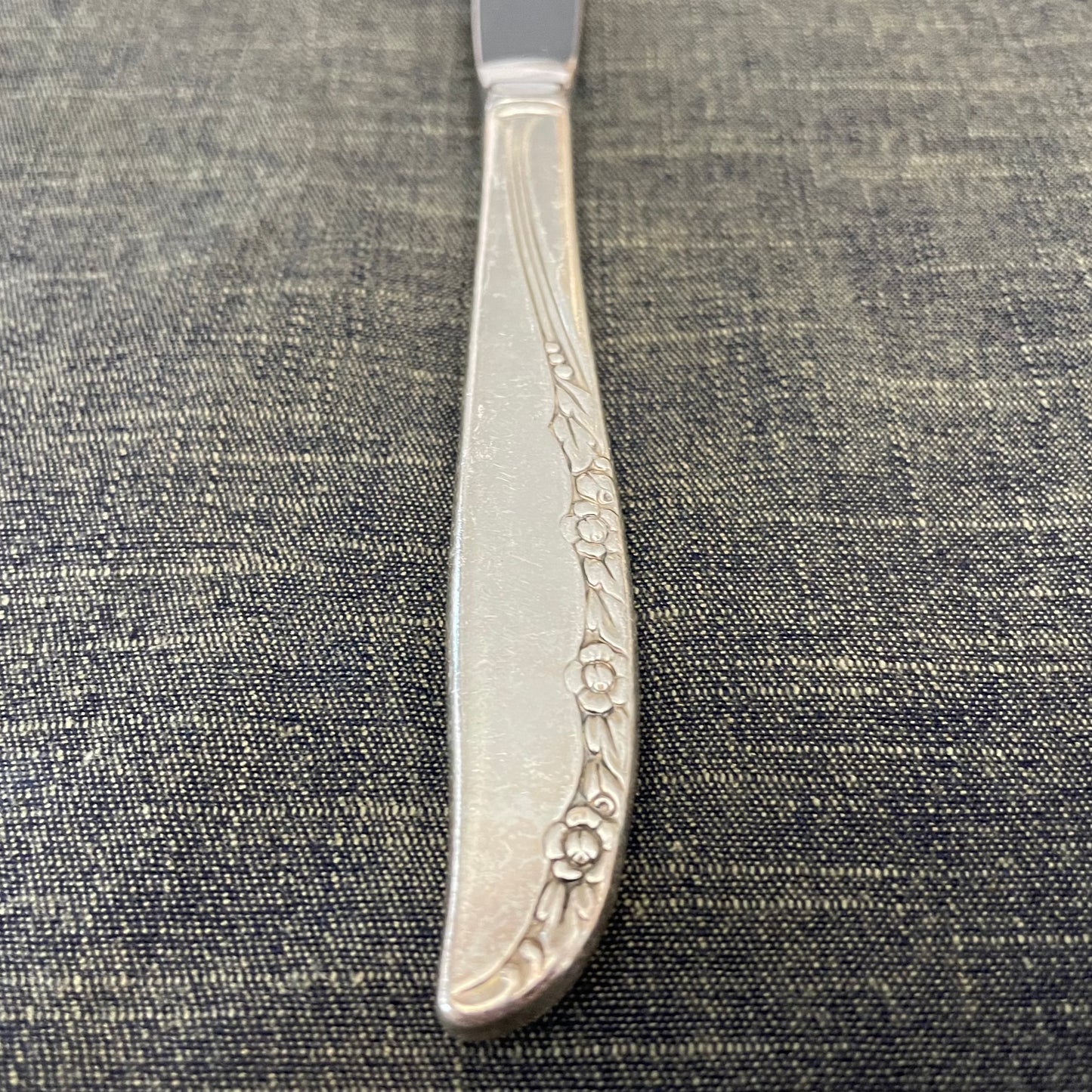 antique silver plate knife