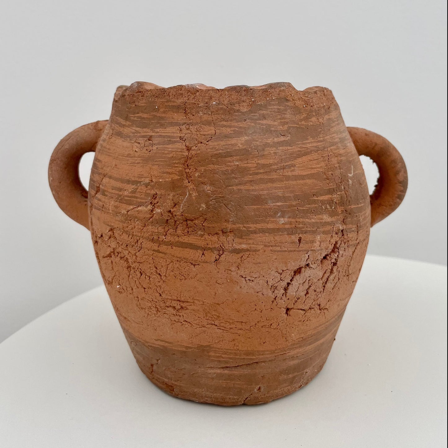 red brick tuscan garden pot planter with handles