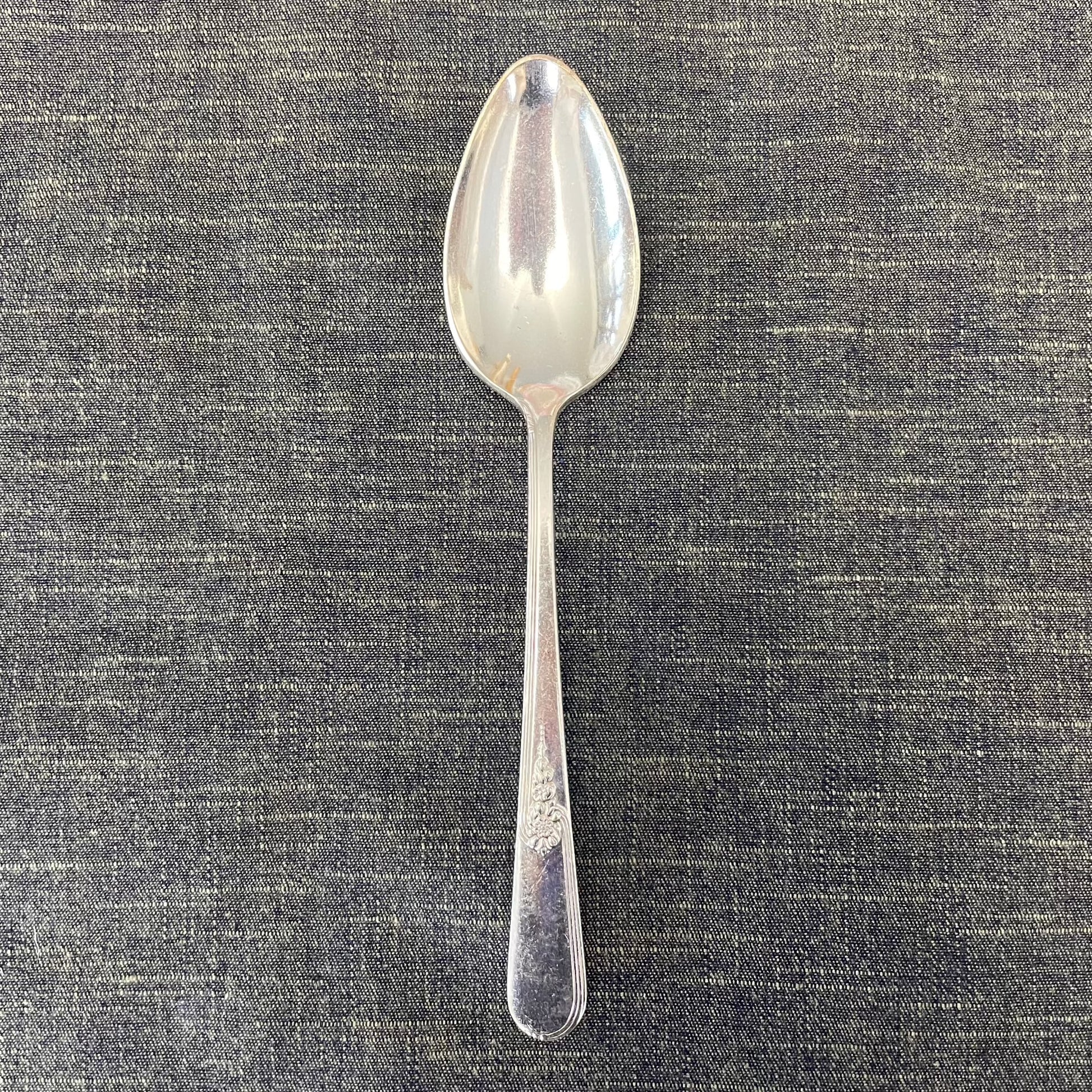 antique silver plate spoon
