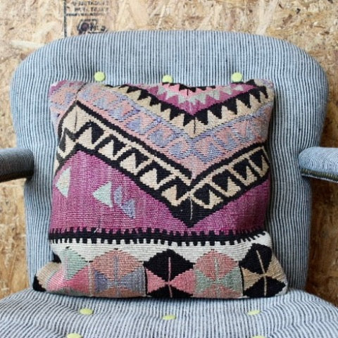 vintage kilim 16x16 pillow cover