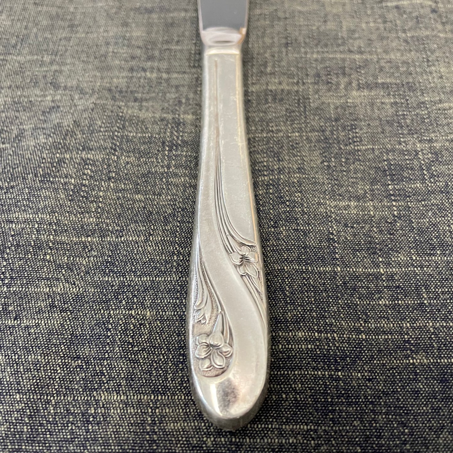 antique silver plate knife