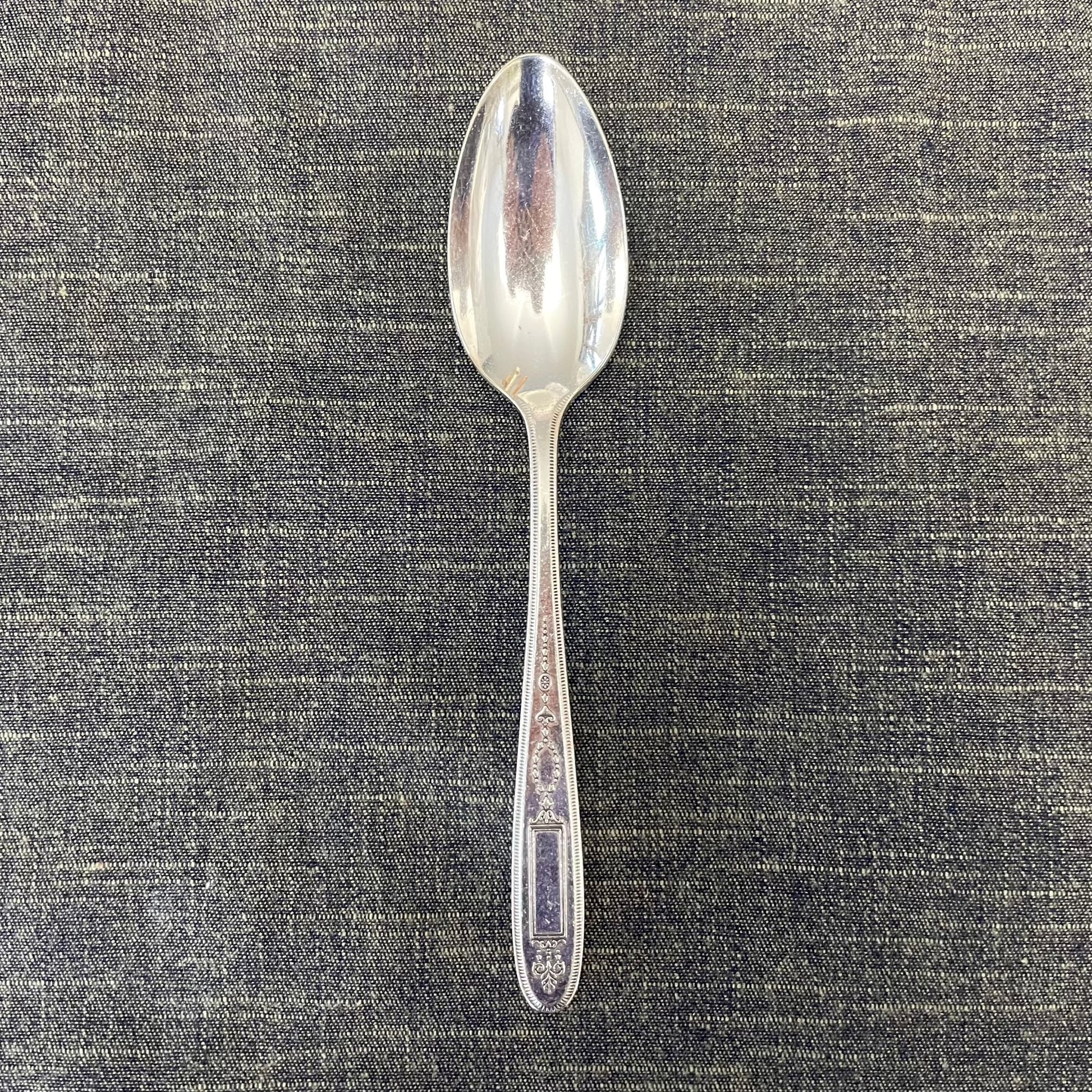 antique silver plate spoon