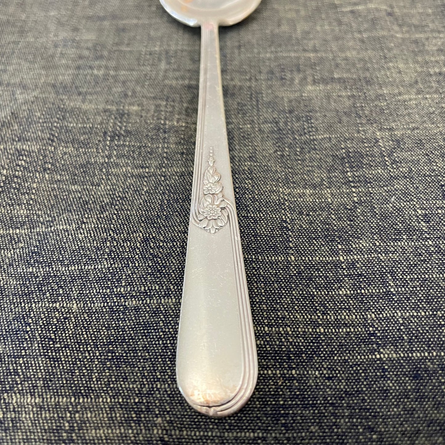 antique silver plate spoon