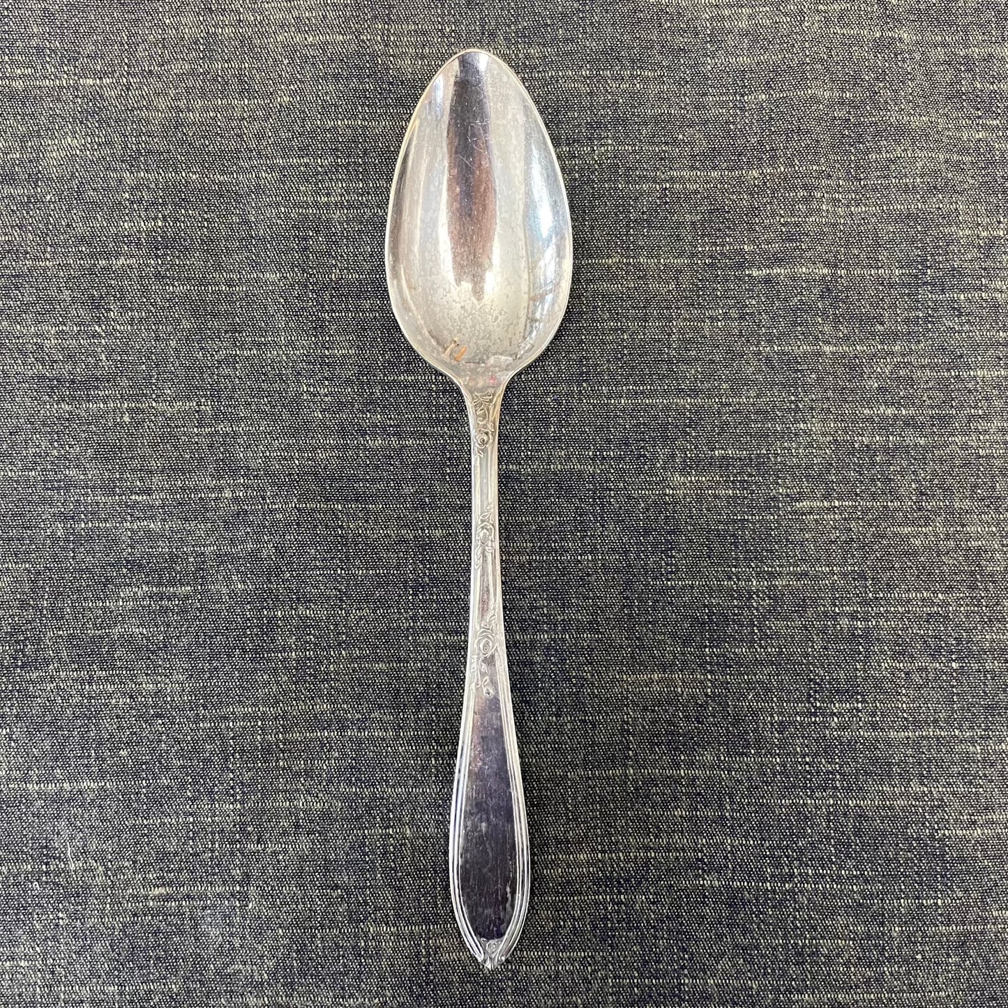 antique silver plate spoon