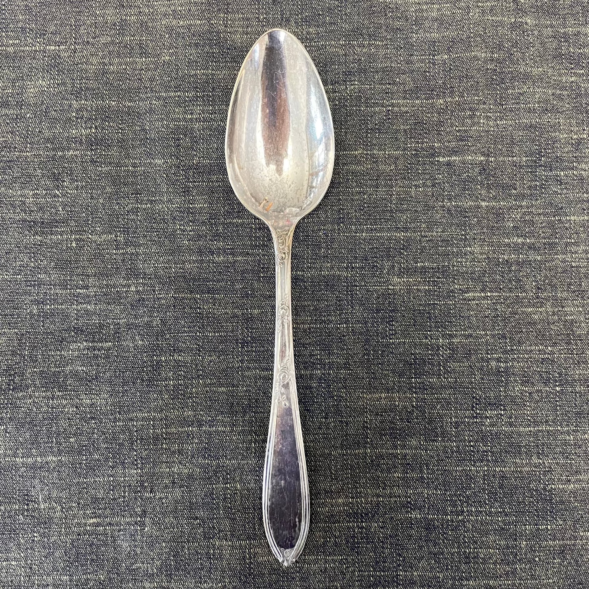 antique silver plate spoon