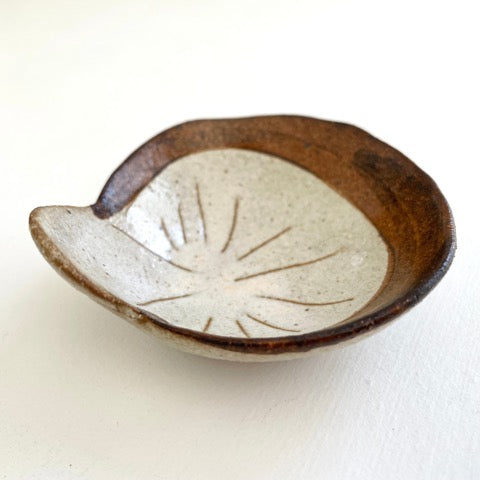handmade mushroom mini dish for appetizers of ring dish