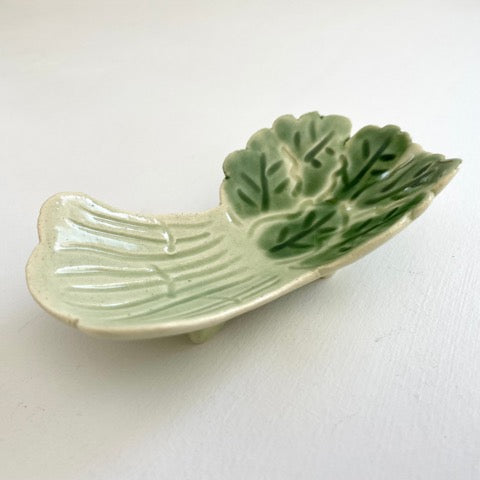 handmade lettuce mini dish for appetizers of ring dish