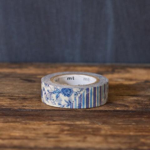MT Brand blue patchwork Japanese masking tape rolls